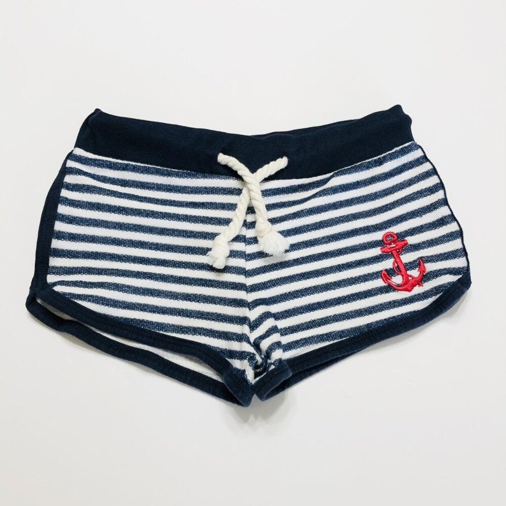 Striped Navy French Terry Shirts {10}